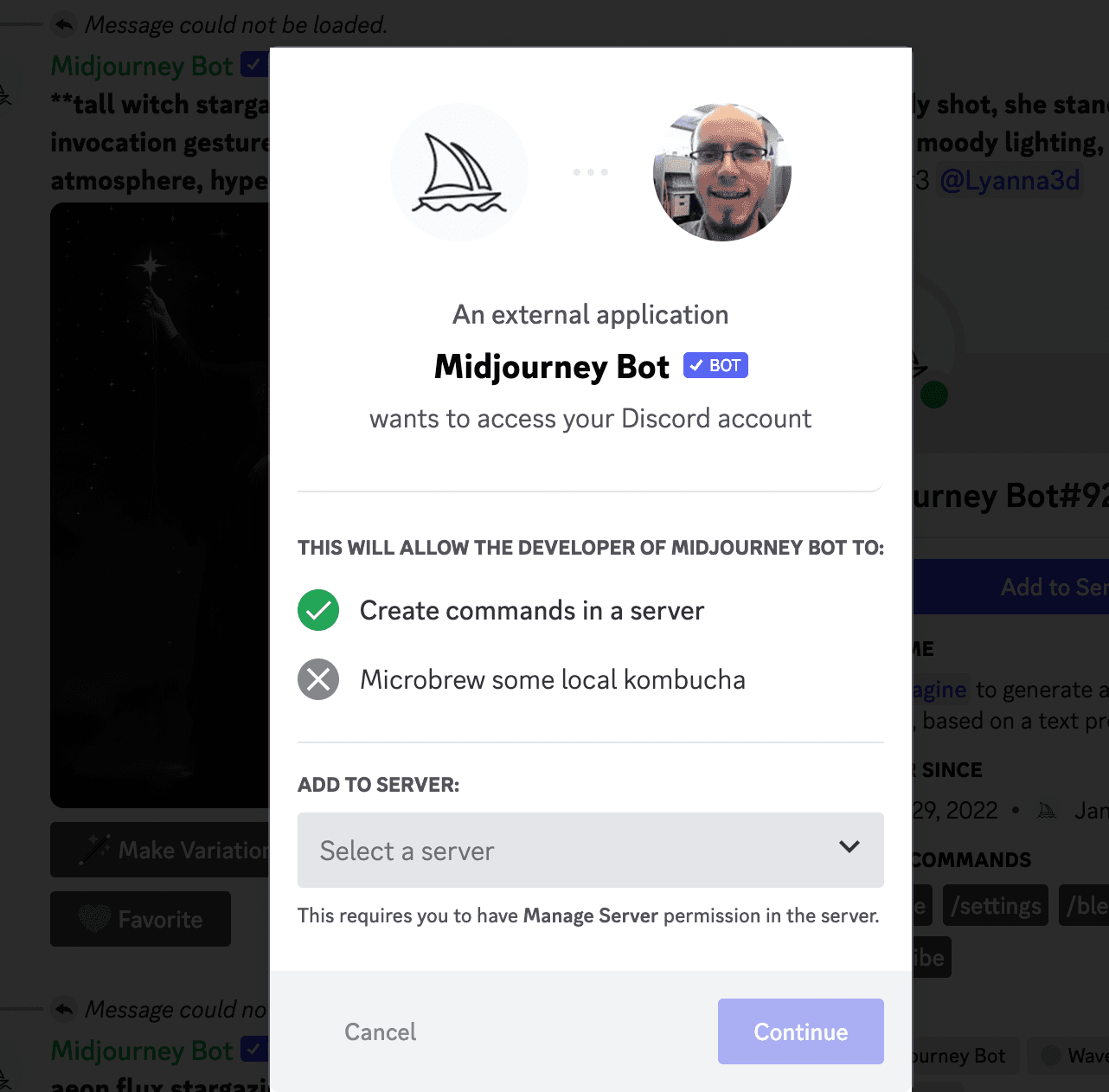 Add the Midjourney Bot to Your Server